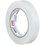 3M 2600 Masking Tape, 3in Core, 1in x 180ft, White, Case Of 36