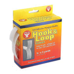 Hygloss Hook-And-Loop Fastener Rolls, 0.75in x 180in, White, Pack Of 2