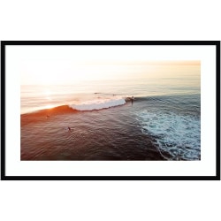 Amanti Art La Jolla 1 Square by Rachel Dowd Wood Framed Wall Art Print, 41inW x 41inH, Gray