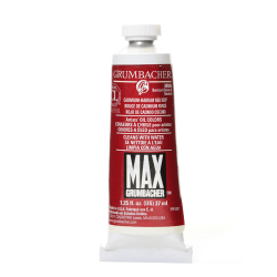 Grumbacher Max Water Miscible Oil Colors, 1.25 Oz, Cadmium Barium Vermilion