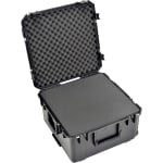 SKB Cases iSeries Protective Case With Cubed Foam And In-Line Wheels, 22-1/2inH x 22-1/2inW x 12-1/4inD, Black