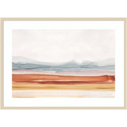 Amanti Art La Jolla 1 by Rachel Dowd Wood Framed Wall Art Print, 41inW x 26inH, Black