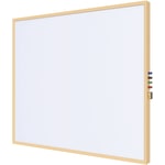 Ghent Impression Non-Magnetic Dry-Erase Whiteboard, Porcelain, 22-15/16in x 35-1/4in, White, Maple Wood Frame