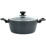 Oster Bastone 5.3-Quart Non-Stick Aluminum Dutch Oven, Speckled Gray