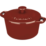 Cuisinart Chef's Classic Enameled Cast Iron Covered Casserole Dish, 3 Qt, Red