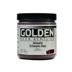 Golden OPEN Acrylic Paint, 8 Oz Jar, Cadmium Yellow Primrose (CP)