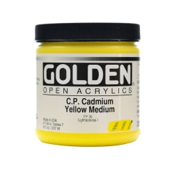 Golden OPEN Acrylic Paint, 8 Oz Jar, Alizarin Crimson Hue