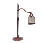 Lalia Home Vintage Arched Table Lamp, 25inH, Red Bronze