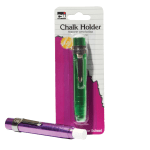 Charles Leonard, Inc. Aluminum Chalk Holders, Assorted Colors, Pack Of 6