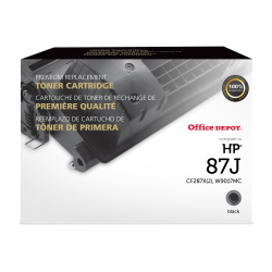 Office Depot Brand Remanufactured High-Yield Black Toner Cartridge Replacement For HP 87XJ, CF287X, OD87XJ