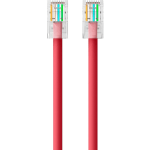 Belkin Cat5e Patch Cable - RJ-45 Male Network - RJ-45 Male Network - 25ft - Red