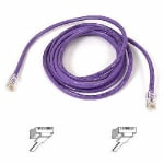 Belkin Cat5e Patch Cable - RJ-45 Male - RJ-45 Male - 25ft - Purple