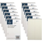 Business Source Steno Notebooks - 60 Sheets - Coilock - Gregg Ruled - 6in x 9in - Green Tint Paper - Stiff-back, Sturdy - 12 / Pack