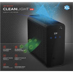 CleanLight Air XL Air Purifier With Air Quality Monitoring, Black