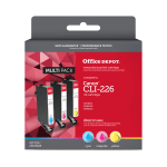 Office Depot Brand Remanufactured Cyan, Magenta, Yellow Ink Cartridge Replacement For Canon CLI-226, Pack Of 3