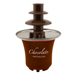 Nostalgia Electrics CFF3BR 3-Tier Chocolate Fondue Fountain, Brown