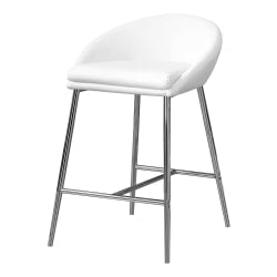 Safco Diesel Adjustable Height Steel Stool, Silver