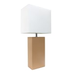 Lalia Home Lexington Table Lamp, 21inH, White/Beige