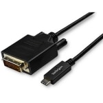 StarTech.com 10ft (3m) USB C to DVI Cable - 1080p USB Type-C to DVI-Digital Video Display Adapter Monitor Cable - Works w/ Thunderbolt 3 - Black 10ft USB Type C DP Alt Mode HBR2 to DVI-Digital (single-link) Cable | 1920x1200/1080p 60Hz | EDID