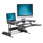 VariDesk ProPlus Manual Standing Desk Riser, 36inW x 41-3/4 "D, Black