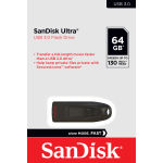 SanDisk Ultra USB 3.0 Flash Drive, 64GB, Black