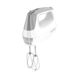 Black+Decker Lightweight 5-Speed Hand Mixer, 10inH x 12inW x 12inD, White