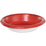 Amscan Paper Bowls, 20 Oz, Apple Red, 20 Bowls Per Box, Case Of 5 Boxes