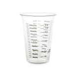 Medline Graduated Disposable Plastic Drinking Cups, 10 Oz, Translucent, 50 Cups Per Bag, Case Of 20 Bags