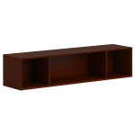 HON Mod Wall Mounted Storage | Open | 60inW | Traditional Mahogany Finish - 60in x 14in39.8in - Finish: Traditional Mahogany