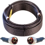 WilsonPro 100 ft. Wilson-400 Ultra Low-Loss Cable - 100 ft Coaxial Antenna Cable for Antenna - First End: 1 x N-Type Antenna - Male - Second End: 1 x N-Type Antenna - Male - Black