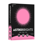 Astrobrights Color Multi-Use Printer & Copy Paper, 1 Ream, Pulsar Pink, Letter (8.5in x 11in), 500 Sheets Per Ream, 24 Lb, 94 Brightness