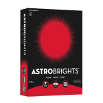 Astrobrights Color Multi-Use Printer & Copy Paper, 1 Ream, Re-Entry Red, Letter (8.5in x 11in), 500 Sheets Per Ream, 24 Lb, 94 Brightness