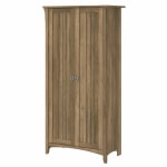 Bush Furniture Salinas Tall Storage Cabinet with Doors, Reclaimed Pine, Standard Delivery