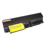 eReplacements - Notebook battery (equivalent to: IBM 43R2499) - lithium ion - 9-cell - 7200 mAh - black - for Lenovo ThinkPad R400; R61; R61i; R61u; T400; T61; T61u