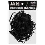 JAM Paper Rubber Bands, Black, Size 64, Pack Of 100 Rubber Bands