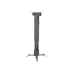 Manhattan Projector Mount, Ceiling or Wall, Tilt & Swivel, Height Range: 43-65cm, Max 20kg, Black, Lifetime Warranty - Mounting kit - for projector - black - ceiling mountable, wall-mountable