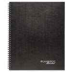 Cambridge Limited 30% Recycled Business Notebook, 8 1/2in x 11in, 1 Subject, Legal Ruled, 80 Sheets, Black (06062)