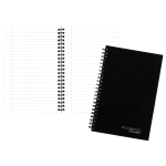 Cambridge Limited 30% Recycled Business Notebook, 4 7/8in x 8in, 1 Subject, Legal Ruled, 80 Sheets, Black (06074)