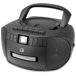 GPX BCA209 CD Boombox With AM/FM Radio, 4.88inH x 8.87inW x 9.53inD, Black