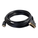 C2G 5m (16ft) HDMI to DVI Cable - HDMI to DVI-D Adapter Cable - 1080p - M/M - Adapter cable - DVI-D male to HDMI male - 16.4 ft - shielded - black