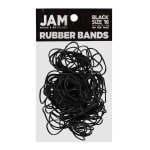 JAM Paper Rubber Bands, Black, Size 16, Pack Of 100 Rubber Bands