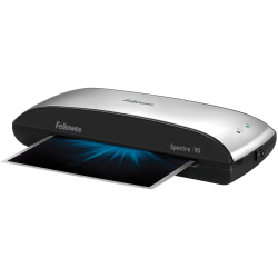 Fellowes Spectra 95 Laminator With Combo Kit, 9 1/2in Entry Width, 3inH x 14 1/2inW x 7inD, Silver/Black