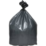 Webster Super Heavy-Duty Platinum Plus 1.125 mil Trash Bags, 61 gal, 56inH x 39inW, 70% Recycled, Gray, 25 Bags