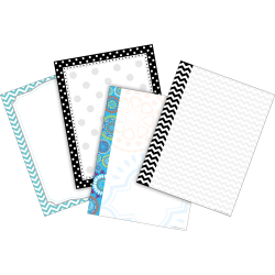 Gartner Studios Foil Stationery Sheets, 8 1/2in x 11in, Holly Border, Pack Of 40 Sheets