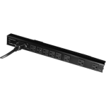 Panamax VT-EXT Power Strip - 8 x AC Power - 10 ft Cord - 12 A Current - 125 V Voltage - 0 mW - Vertical Rackmount - Black