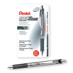 Pentel EnerGize Mechanical Pencils, 0.7 mm, Black/Silver, Pack Of 12