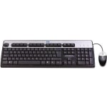 HPE USB BFR with PVC Free US Keyboard/Mouse Kit - USB Cable Keyboard - English (US) - Black - USB Cable Mouse - 400 dpi - Black - Compatible with Computer, Server for PC - 1