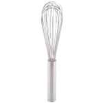 Vollrath Whisks, Piano With Nylon Handle, 12in, Stainless Steel, Set Of 12 Whisks