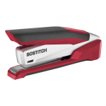 PaperPro InPower Premium Desktop Stapler With Antimicrobial Protection, 28-Sheet Capacity, Red