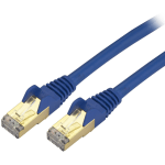 StarTech.com 30 ft Blue Cat6a Shielded Patch Cable - Cat6a Ethernet Cable - 30ft Cat 6a STP Cable - Snagless RJ45 - Long Ethernet Cord - 30 ft Category 6a Network Cable for Docking Station, Network Device, Notebook, Desktop Computer, Hub, Switch, Router